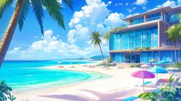 リゾー島新館ビーチ